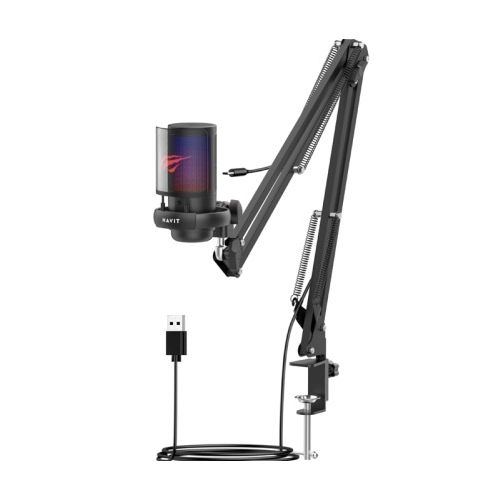 Microphone Havit USB Mic Podcast Microphone Gaming Microphone GK50 Pro Item | Buy Microphone Havit USB Mic Podcast Microphone Gaming Microphone GK50 Pro | SPOP Enterprise Global